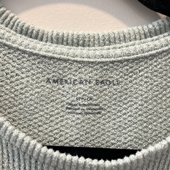American Eagle Waffle Knit T, Size S, Sea-foam Green, EUC - Picture 3 of 4